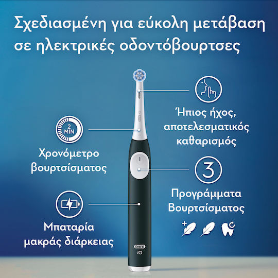 Oral-B iO Series 2 Electric Toothbrush with Pressure Sensor and Travel Case Green