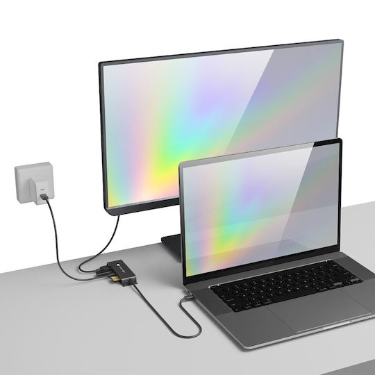 Techly USB-C Docking Station with HDMI 4K Black (IADAP-USBC-935)