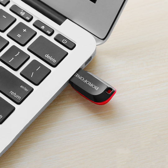 Borofone BUD2 8GB USB 2.0 Stick Black