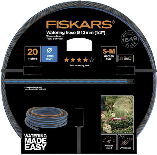 Fiskars Furtun de grădină Udare 1/2" 20m