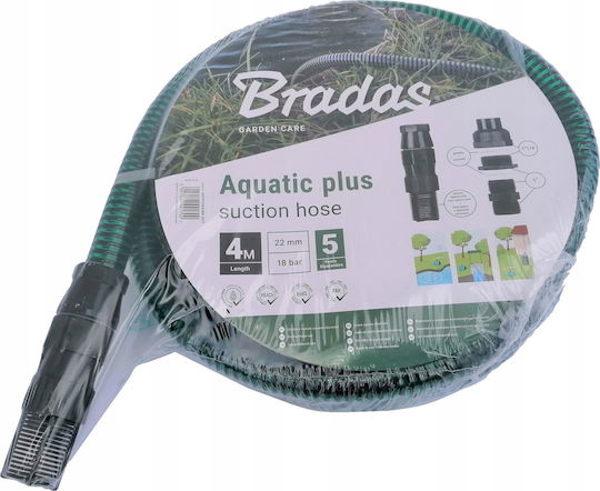 Aquatic Plus Saugschlauch-Set 4 m Schwarz