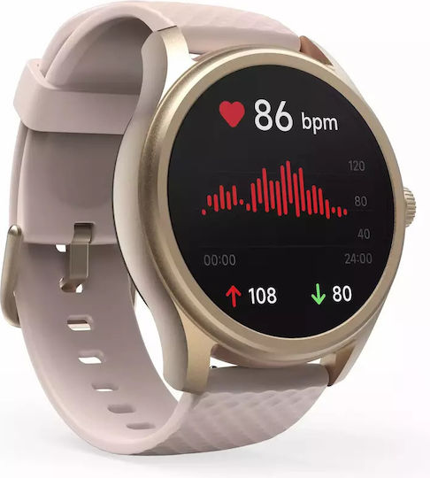 HAMA 5010 46mm Smartwatch με Παλμογράφο (Ροζ Χρυσό)