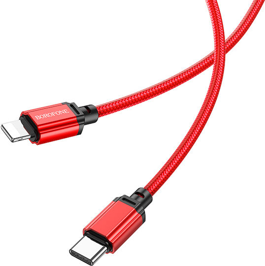Borofone Bx87 Sharp USB-C to Lightning Cable 20W Κόκκινο 1m