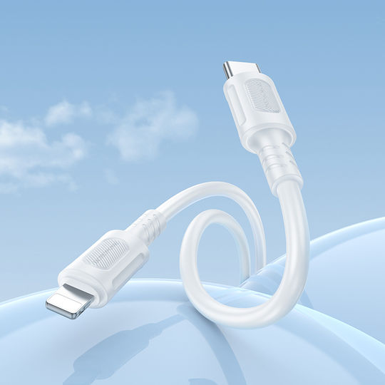 Borofone USB-C to Lightning Cable 27W White 1m