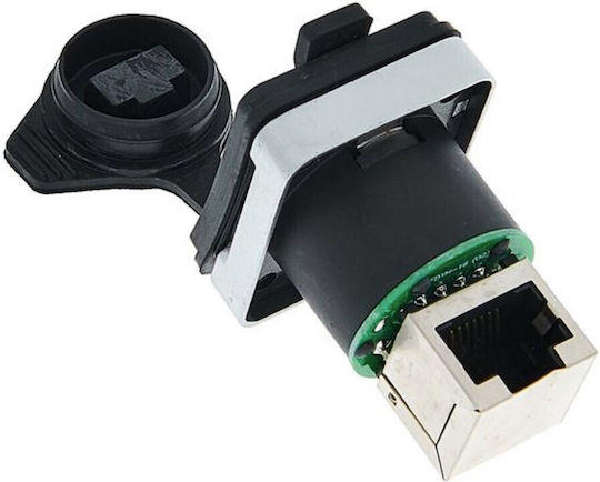 Βύσμα Ethernat Σασί Rj45 Rj45 90° Γωνία Seetronic Ip65