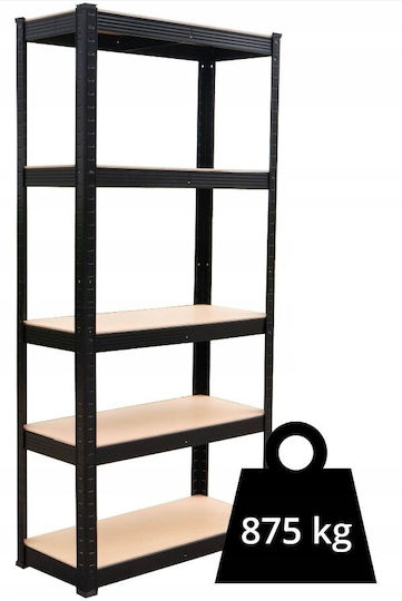 Topeshop Shelf Dexion Galvanized 90x40x180cm With 5 Shelves Total Load Capacity 875kg