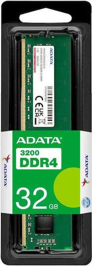 ADATA DDR4 32GB メモリ Adata 32GB DDR4 RAM cu Viteză 3200 pentru Desktop (AD4U320032G22