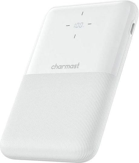 Charmast W1150 S12W Power Bank 10000mAh 20W με Θύρα USB-A και Θύρα USB-C Λευκό