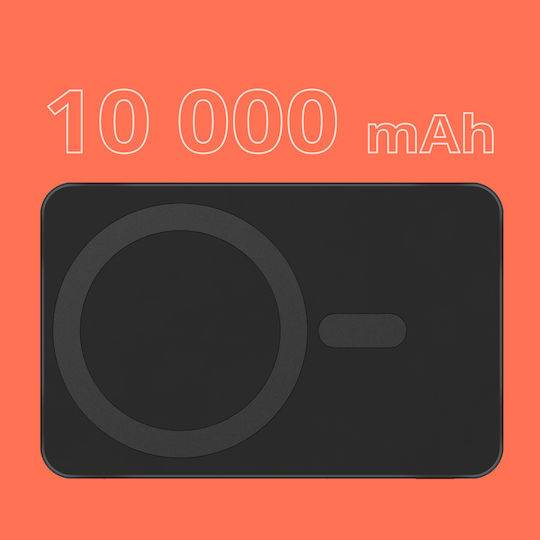 Baterie Externă MagSafe 10000mAh 18W Power Delivery Încărcare Rapidă Neagră