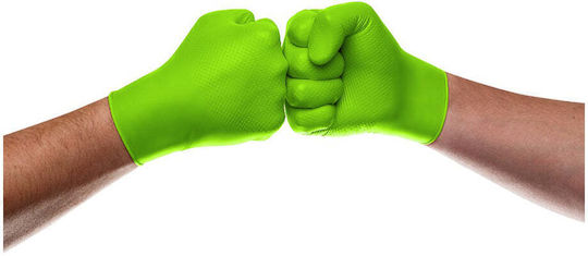 Mercator Medical Gloves for Work Disposable Green Nitrile 50pcs