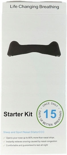 Nasal Strips Anti-snoring Breathing Set Complete Overlay 15 Days Black