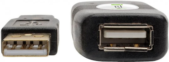 Techly USB 2.0 Кабел USB-A мъжки - USB-A женски Черен 10м 023646