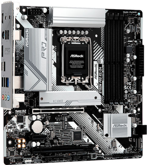 ASRock B760M Pro RS Motherboard Micro ATX με Intel 1700 Socket 90-MXBLH0-A0UAYZ