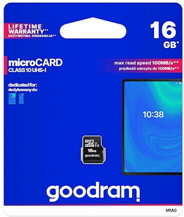 GoodRAM microSDHC 16GB Klasse 10 U1 UHS-I