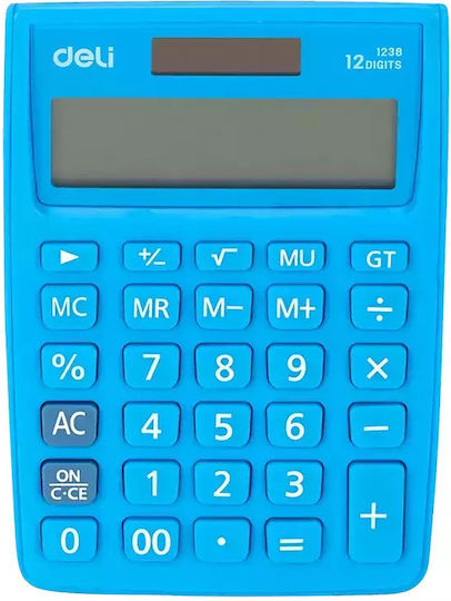 Deli Calculator in Blue Color 1pcs