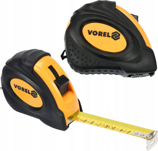 Vorel Μετροταινία με Αυτόματη Επαναφορά 25mm x 5m