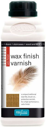 Polyvine Wax Finish Βερνίκι Επιφάνειας Νερού Δρυς Σατινέ 500ml