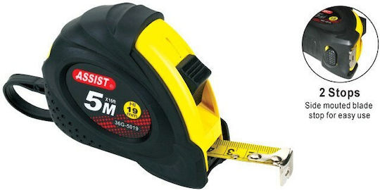 Assist Tape Measure with Auto-Rewind and Magnet 25mm x 7.5m
