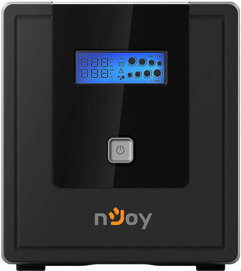 NJOY Cadu 1000 UPS Line-Interactive 1000VA 600W με 4 Schuko Πρίζες