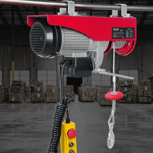 Electric Hoist 1600 W Wired Remote Control Max Lifting Height 6/12 M Speed 10 M Min Capacity 500 1000 Kg