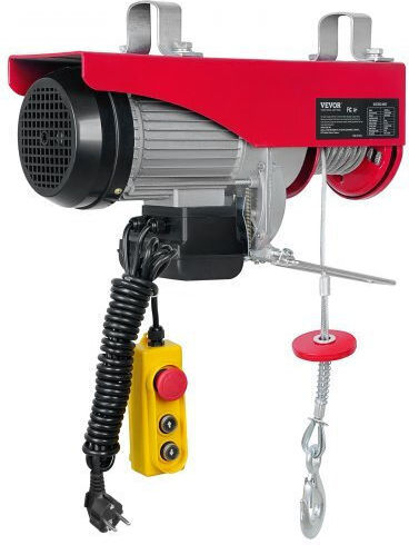 Electric Hoist 1600 W Wired Remote Control Max Lifting Height 6/12 M Speed 10 M Min Capacity 500 1000 Kg