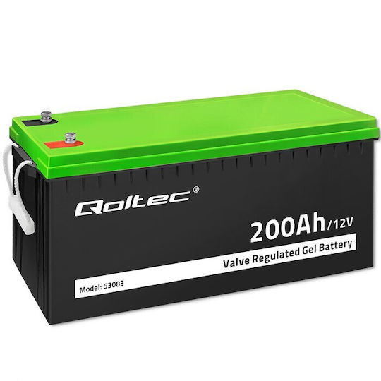 Qoltec Μπαταρία Φωτοβολταϊκών GEL Κλειστού Τύπου 12V 200Ah (53083)