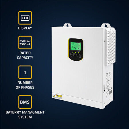 Qoltec Инвертор Чиста Синусоидална Вълна Мощност 2500W 53869