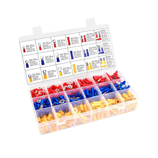 Set de scule de sertizare conectori izolați 700 buc E5963
