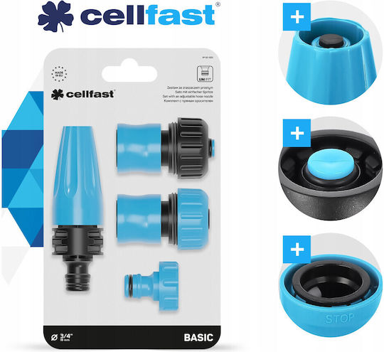 Cellfast Σετ Πιστόλι/Εκτοξευτήρας Νερού 2 Λειτουργιών 50-505