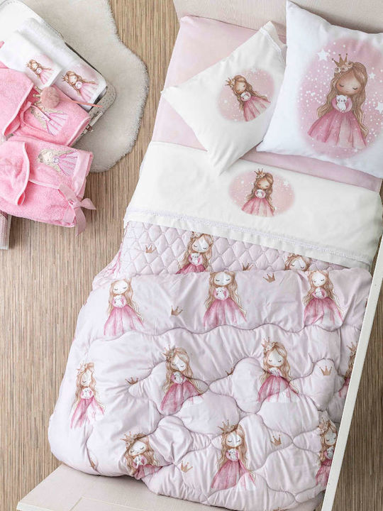 Borea Kids Bathrobe Little Queen Pink with Hood