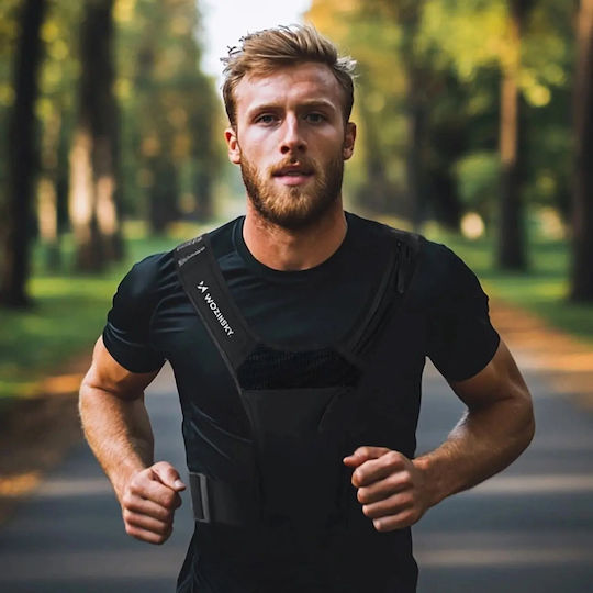 Wozinsky Wkdb1 Reflective Running Vest Black