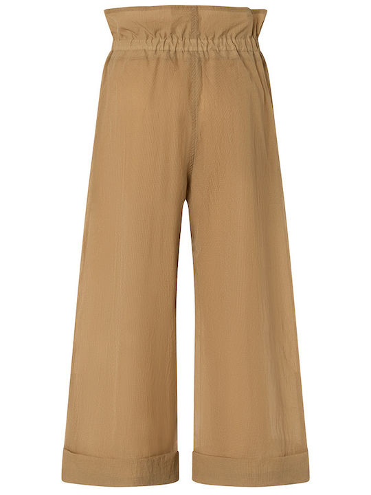 Somebody Γυναικείο Υφασμάτινο Παντελόνι Beige