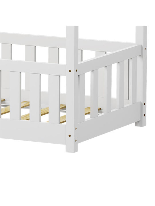 Bambie Kids Bed Montessori Single Beige for Mattress 70x140cm
