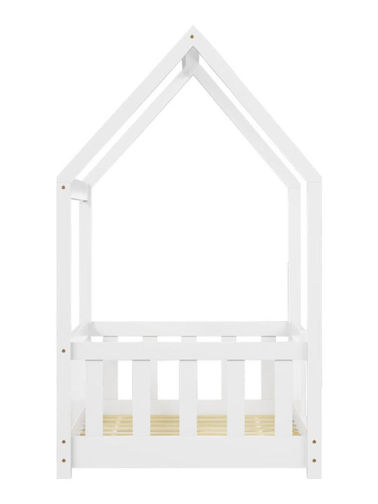 Bambie Kids Bed Montessori Single Beige for Mattress 70x140cm