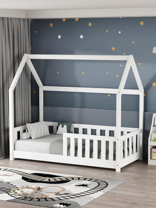 Bambie Kids Bed Montessori Single Beige for Mattress 70x140cm