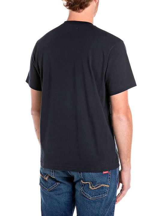 Replay T-shirt Μαύρο