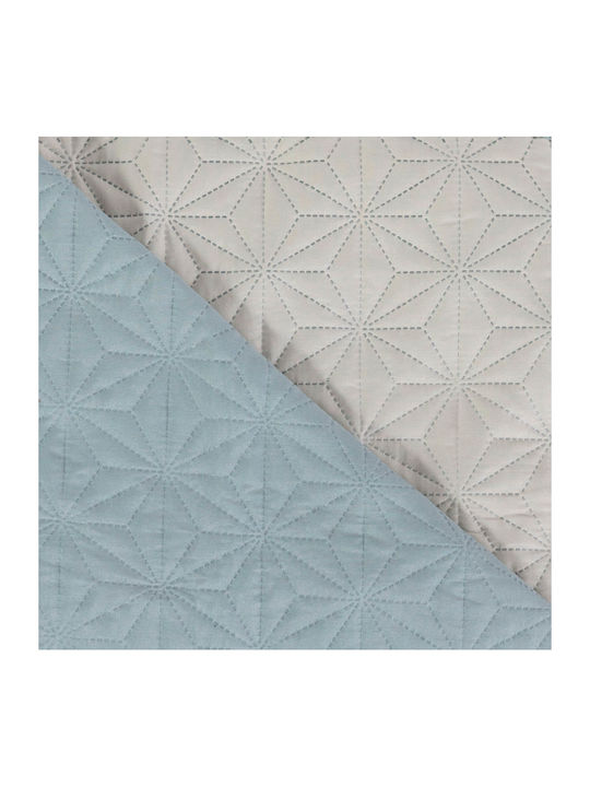 Borea Stellar Coverlet Queen Size from Polyester Light Grey-Grey 220x240cm