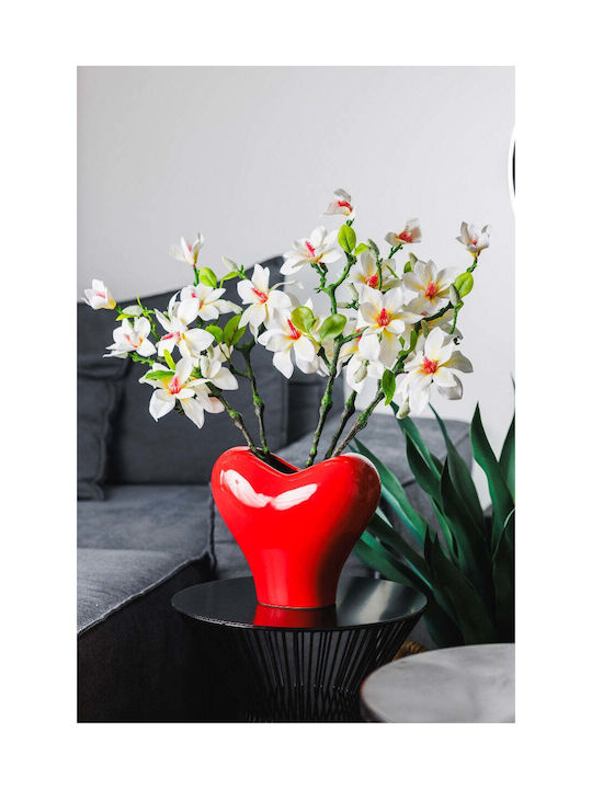 Koart Magnolia1 Λευκό Τεχνητό Λουλούδι Real Touch 45 Εκ 1τμχ