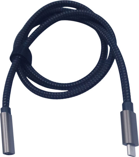 Naxius Video Cable USB-C male - USB-C female 66W Λευκό 2m