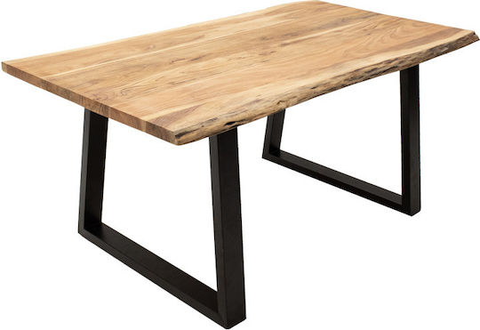 Miles Tisch Speisesaal aus Massivholz Natural Shade 160x90x76cm