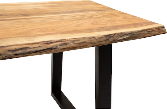 Miles Tisch Speisesaal aus Massivholz Natural Shade 180x90x76cm