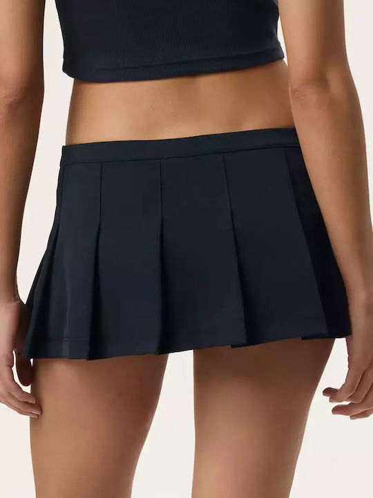 Hailey Bieber Pleated Skirt Πλισέ Φούστα Μαύρη