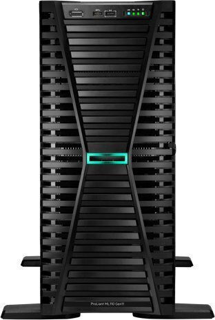 HP ProLiant ML110 Gen11 (Xeon Silver 4510/32GB DDR5/4TB + 4TB /2x1G 4LFF VROC NBD333/ohne Betriebssystem)