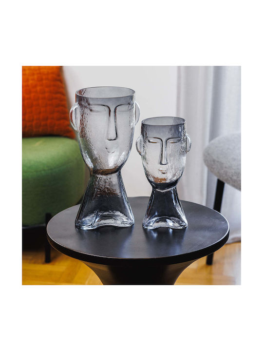 Koart Decorative Vase Black 16x13.5x32cm