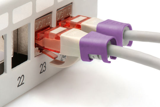 Digitus Color Clips Patch Cable Violet Digitus