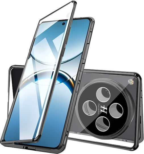 Θήκη Oppo Find X8 Pro Magnetic Dual Glass Μαύρη