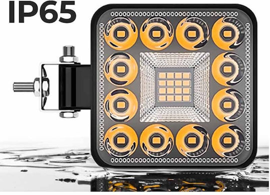 Προβολέας Εργασίας Τετράγωνος Mini 28 Led 9-40 Volt 90w 9000lm 6000k Lεdβαr-004 1 Τεμάχιο