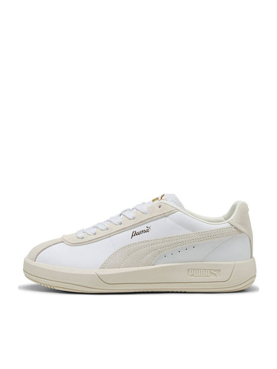 PUMA Club Sneakers White / Warm White / Gold