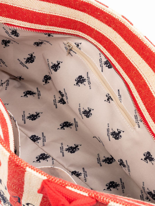 Us Polo Assn Τσάντα Παραλίας Pool Party Red