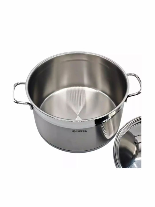Hausberg Βαθιά Ανοξείδωτη Κατσαρόλα 8.5lt / 26cm